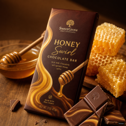 Honey Swirl Chocolate Bar