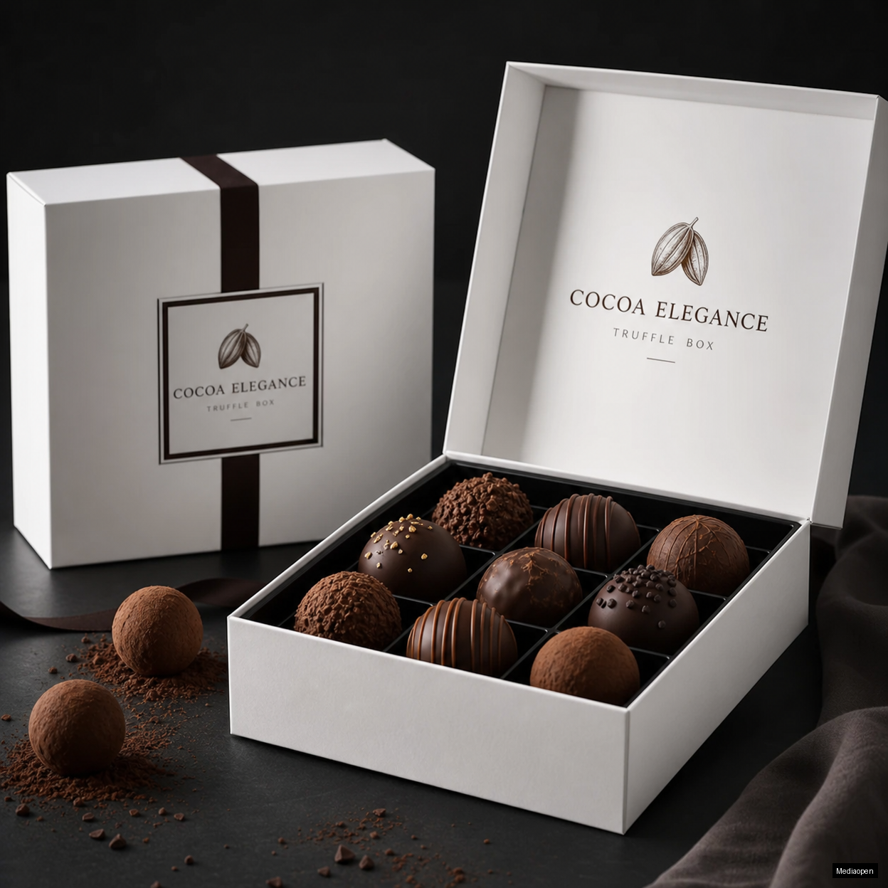Cocoa Elegance Truffle Box